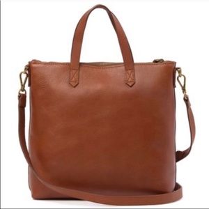 Zip Top Small Transport Tote - English Saddle
